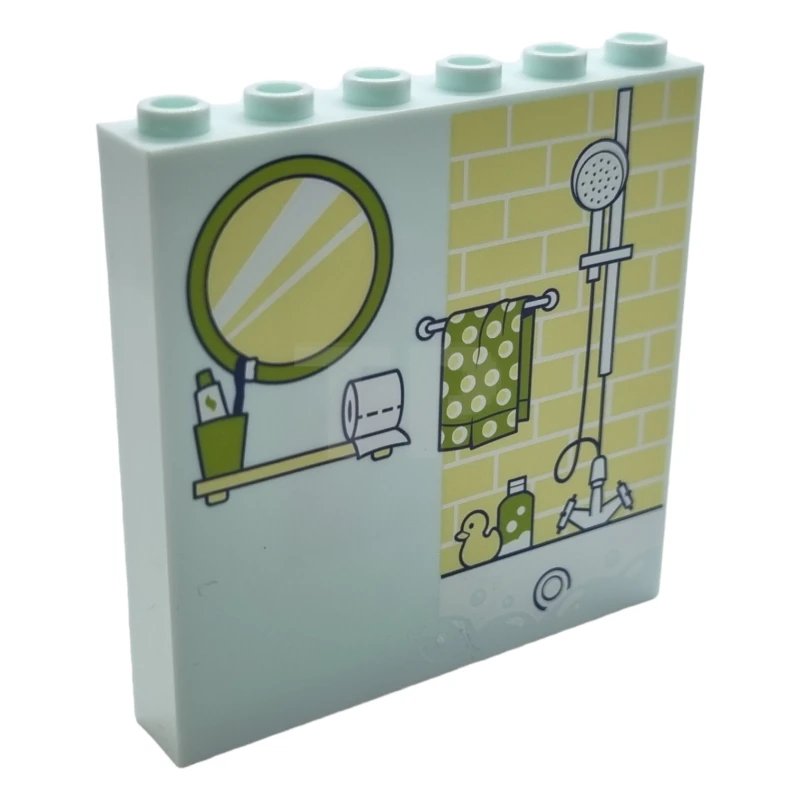 LEGO&reg; 6416669 - 59349pb305 - Panel 1 x 6 x 5 with Bathroom Wall Pattern