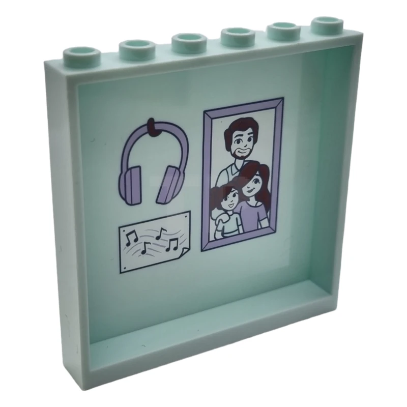 LEGO&reg; 6416669 - 59349pb305 - Panel 1 x 6 x 5 with Bathroom Wall Pattern