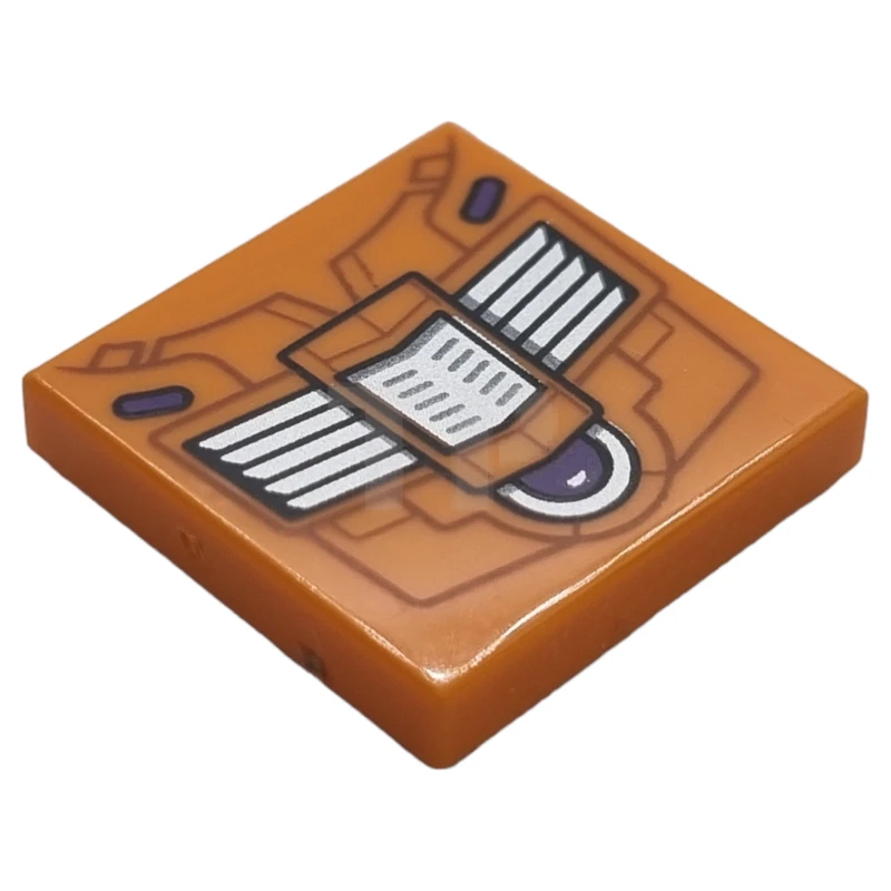 LEGO&reg; 6421705 - 3068pb2214 - Tile 2 x 2 with Mechanical Panel Pattern