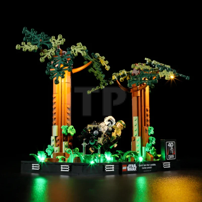 Beleuchtungsset für LEGO® 75353 Endor Speeder Chase Diorama