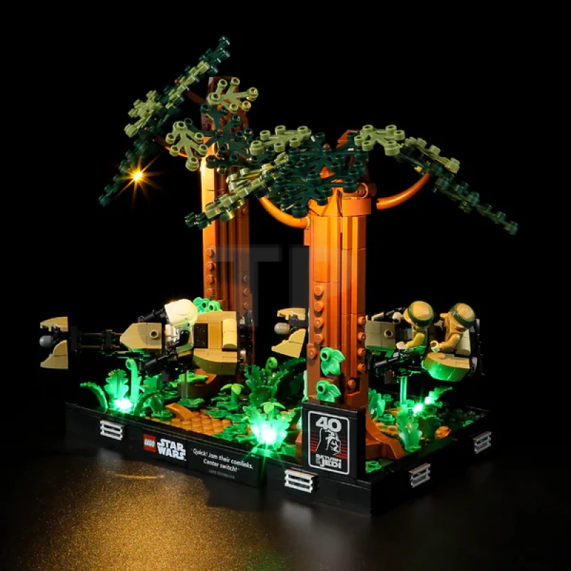 Beleuchtungsset für LEGO® 75353 Endor Speeder Chase Diorama
