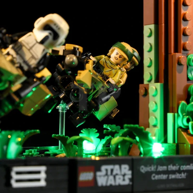 Beleuchtungsset für LEGO® 75353 Endor Speeder Chase Diorama