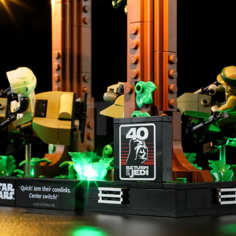 Beleuchtungsset für LEGO® 75353 Endor Speeder Chase Diorama