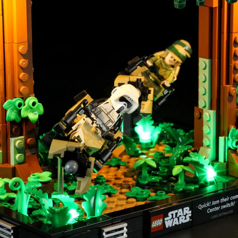 Beleuchtungsset für LEGO® 75353 Endor Speeder Chase Diorama