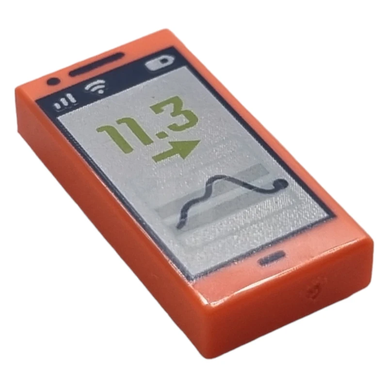 LEGO&reg; 6435092 - 3069pb1166 - Tile 1 x 2 with Smartphone Pattern