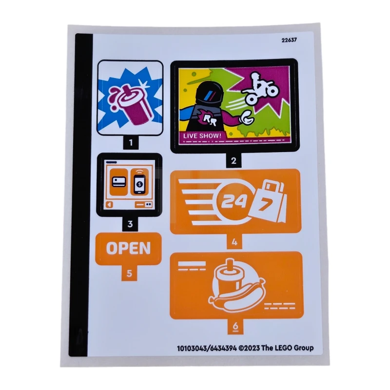 LEGO&reg; 6434394 - Sticker for Set 60365