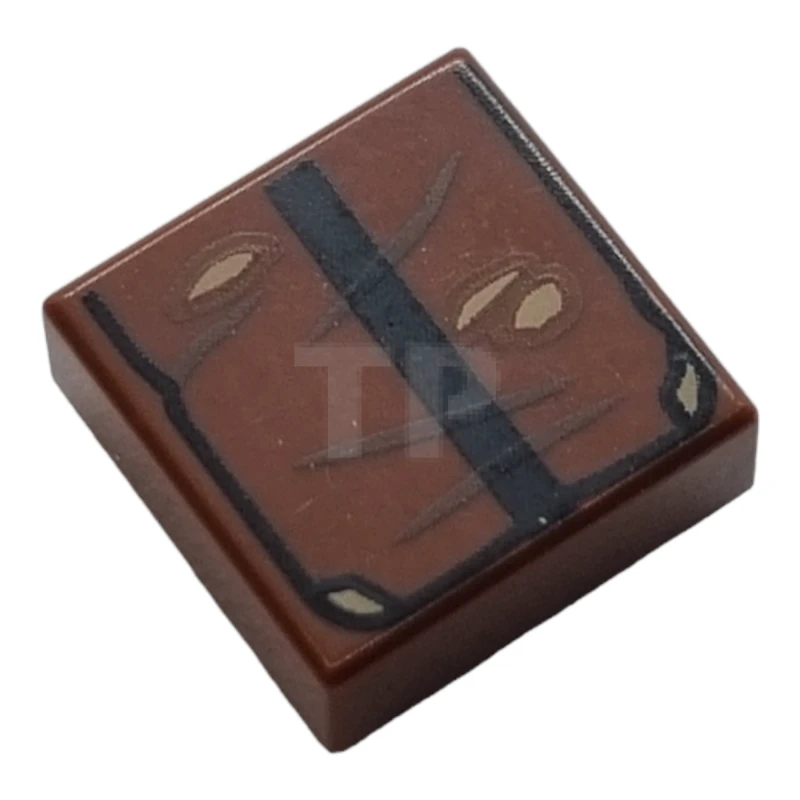 LEGO&reg; 6328234 - 3070pb343 - Tile 1 x 1 with Book with Strap and Scratch Marks Pattern (Indiana Jones Grail Diary)