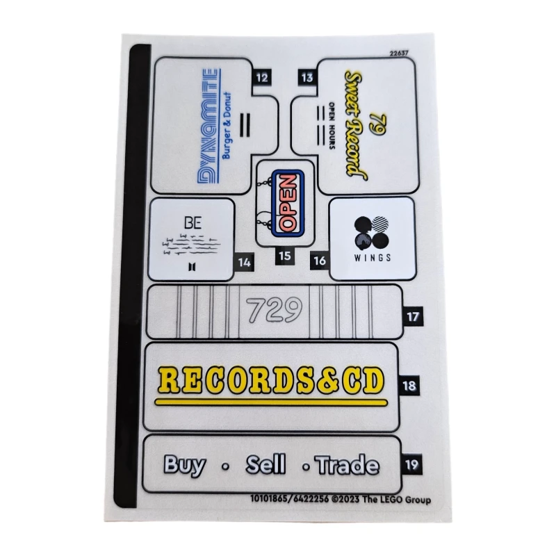 LEGO&reg; 6422256 - Aufkleber für Set 21339 - Blatt 2