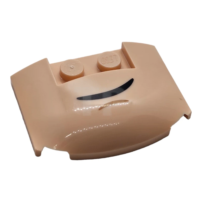 LEGO&reg; 6445145 - 93604pb16 - Plate with Curvature 3 x 4 x 2/3 with Lopsided Grin Pattern (Dobby Mouth)