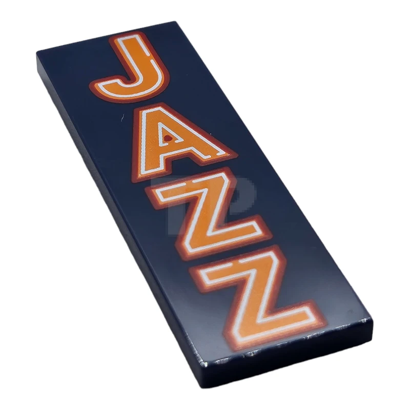LEGO&reg; 6422001 - 69729pb065 - Tile 2 x 6 with 'JAZZ' Pattern