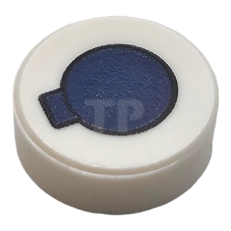 LEGO&reg; 6443351 - 98138pb372 - Fliese 1 x 1 Rund mit Sprühdosenaufsatzmuster