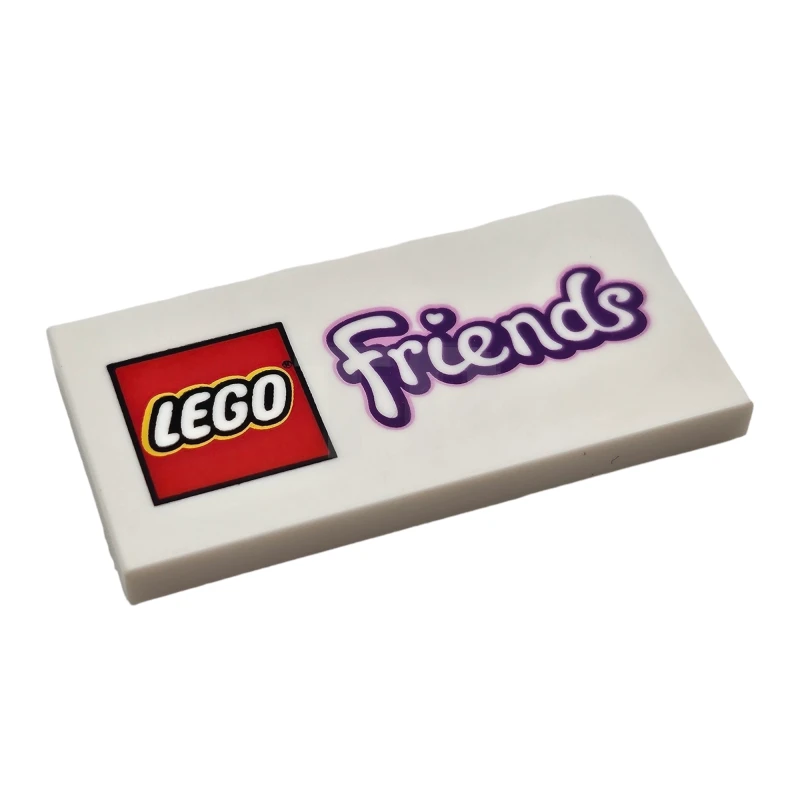 LEGO&reg; 6032183 - 87079pb0133 - Baldosa 2 x 4 con el logotipo de LEGO Friends