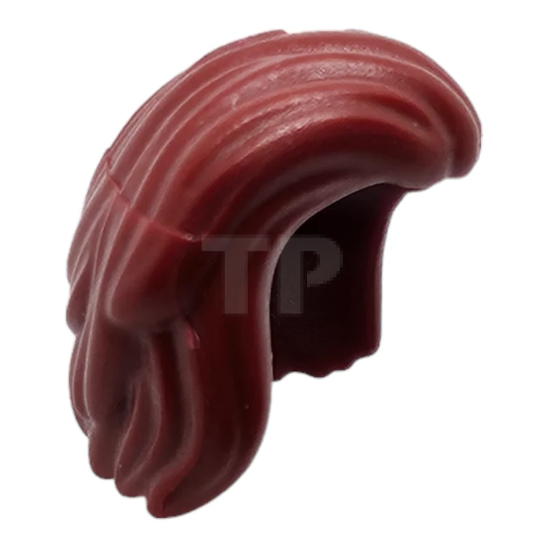 LEGO&reg; 6446762 - 76772 - Minifigure, Hair Mid-Length, All Swept to Right Side, Hole On Top - Hard Plastic