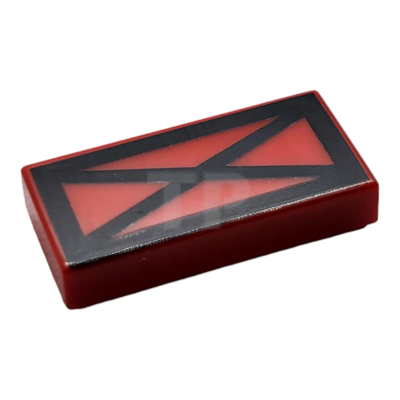 LEGO&reg; 6443490 - 3069pb1123 - Fliese 1 x 2 mit Kreuz in rechteckigem Muster