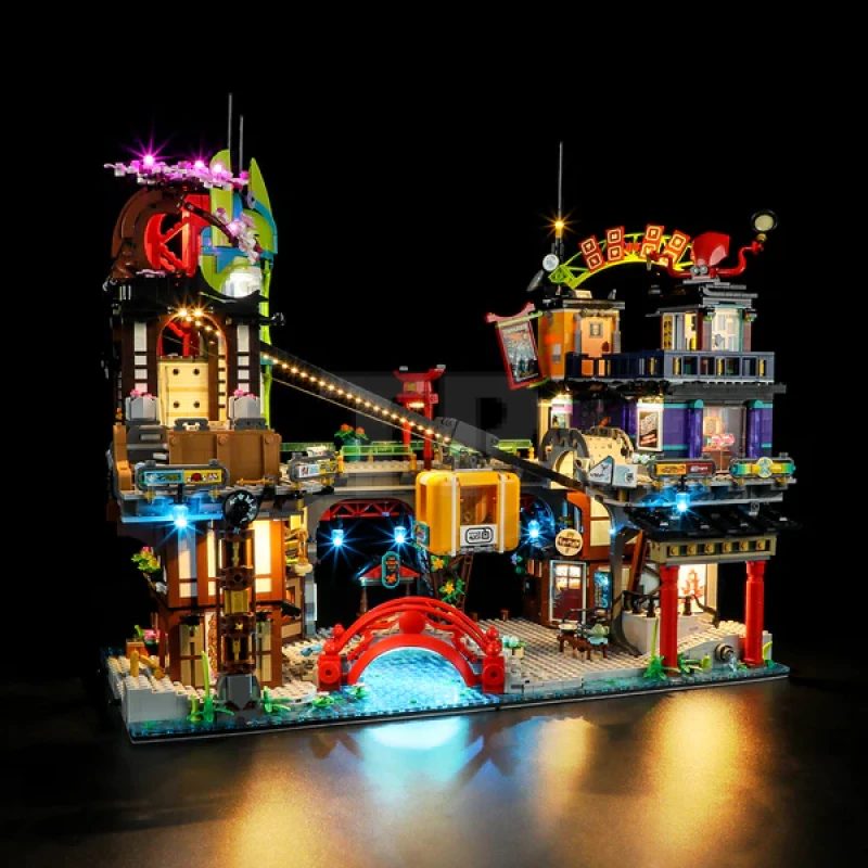 Light kit for LEGO® 71799 NINJAGO City Markets