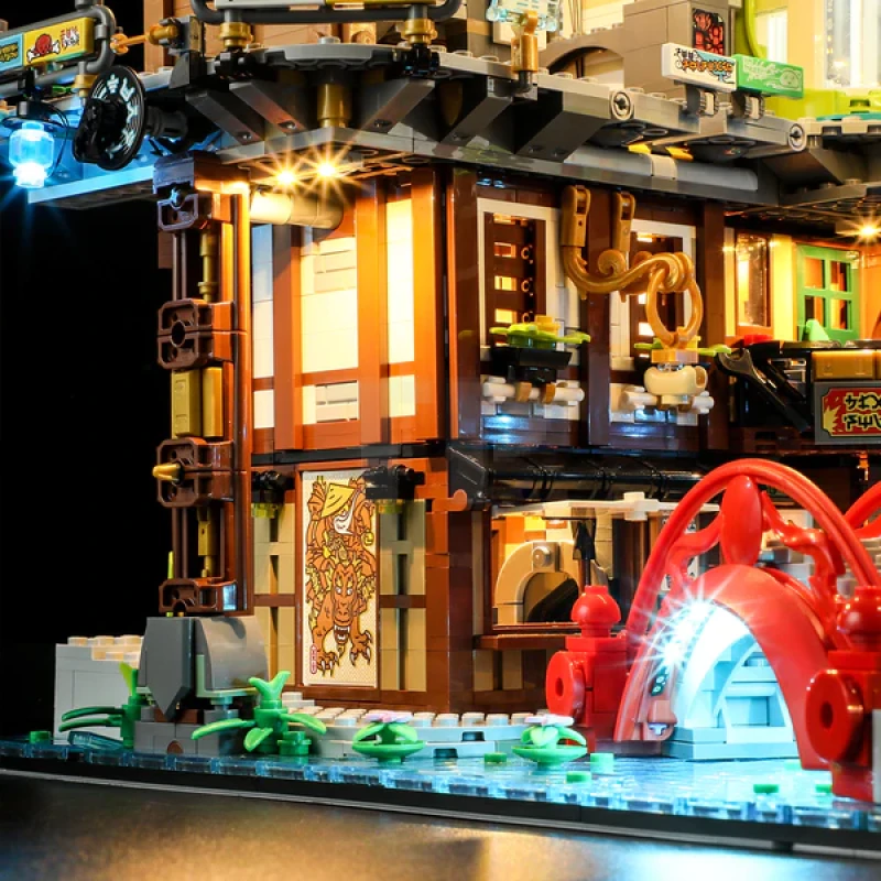 Light kit for LEGO® 71799 NINJAGO City Markets