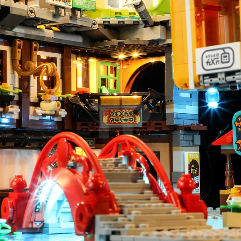 Light kit for LEGO® 71799 NINJAGO City Markets