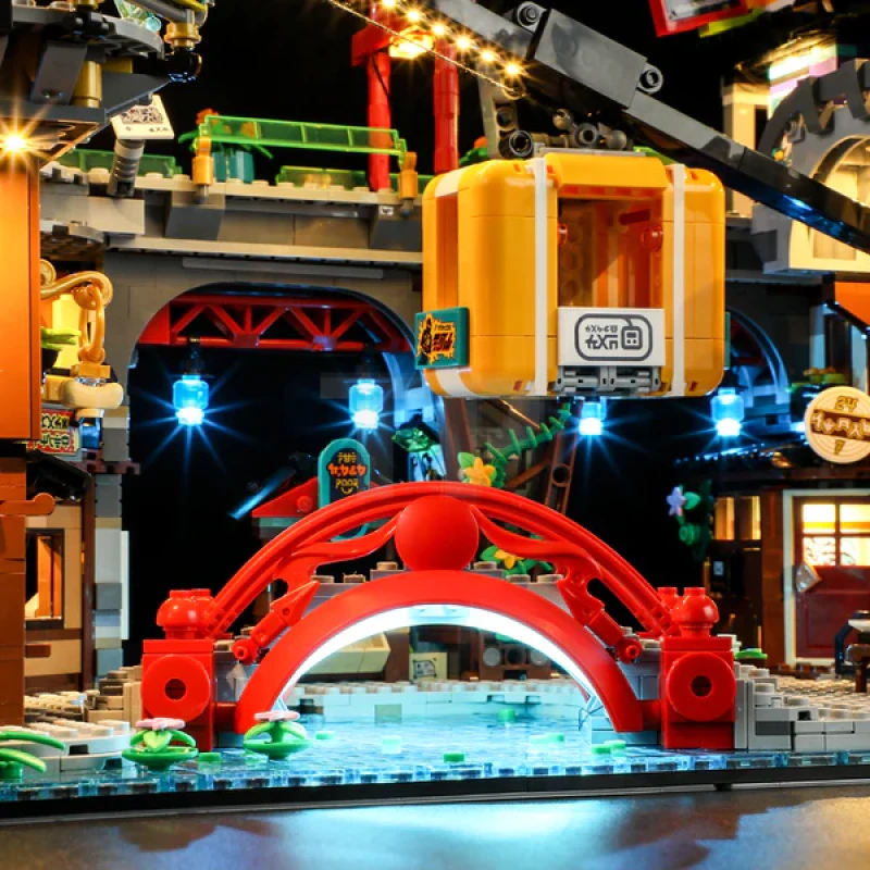 Light kit for LEGO® 71799 NINJAGO City Markets