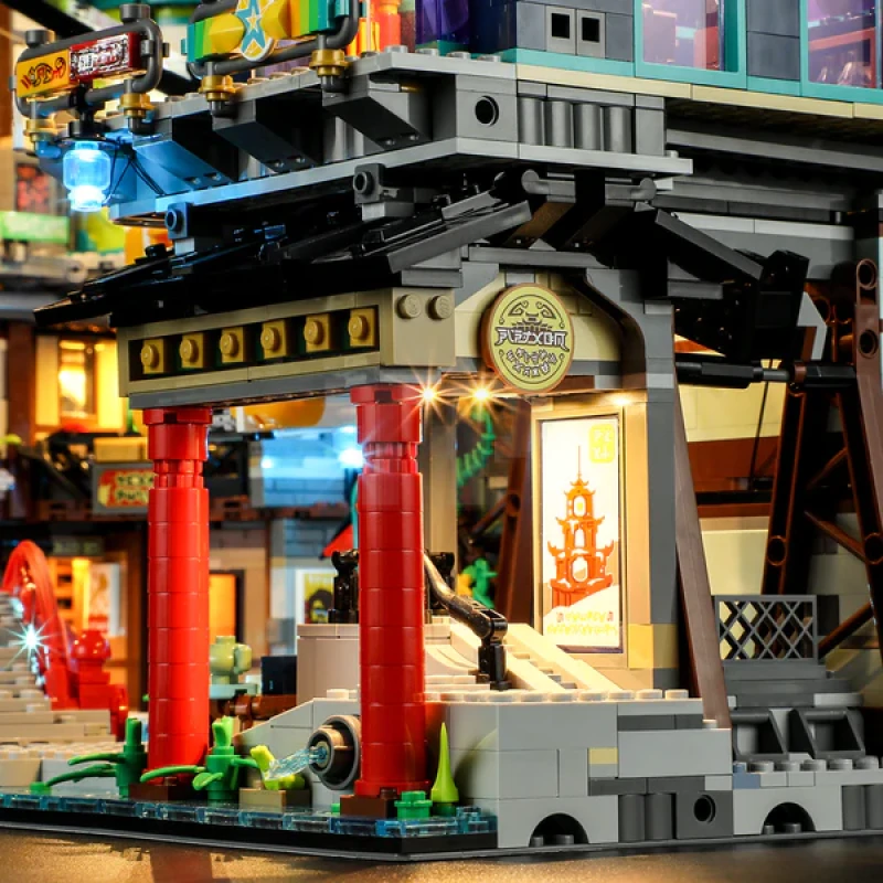 Light kit for LEGO® 71799 NINJAGO City Markets