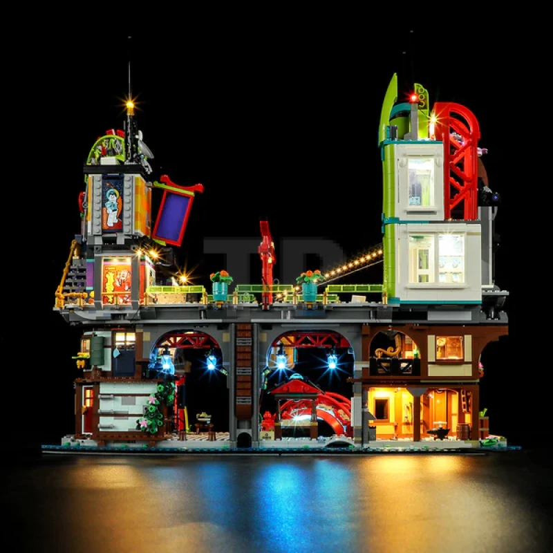 Light kit for LEGO® 71799 NINJAGO City Markets