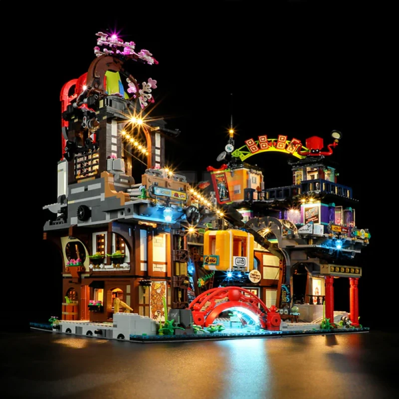Light kit for LEGO® 71799 NINJAGO City Markets