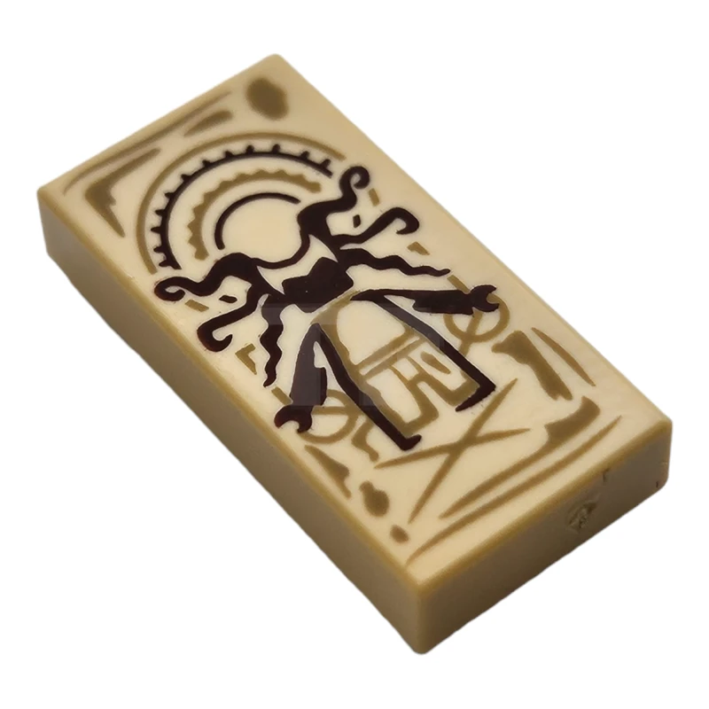 LEGO&reg; 6441213 - 3069pb1188 - Tile 1 x 2 with Witch Minifigure Pattern