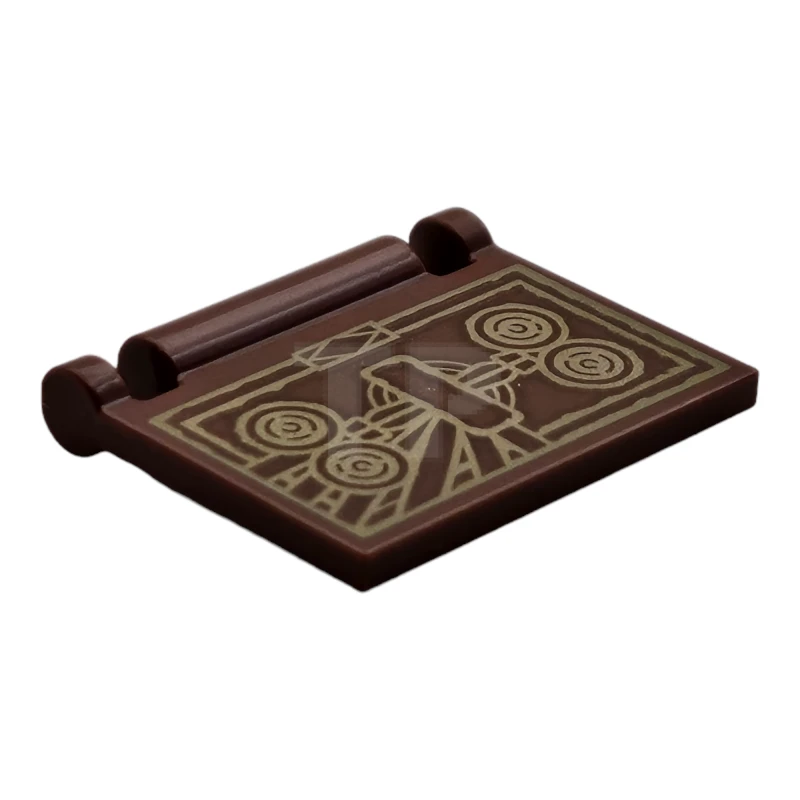 LEGO&reg; 6441212 - 24093pb065 - Book Cover with Circles and Lines Pattern (The Darkhold)