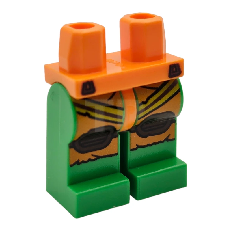 LEGO&reg; 6076139 - 970c36pb03 - Beine Minifigur mit Jumpsuit und Gurtzeug-Muster