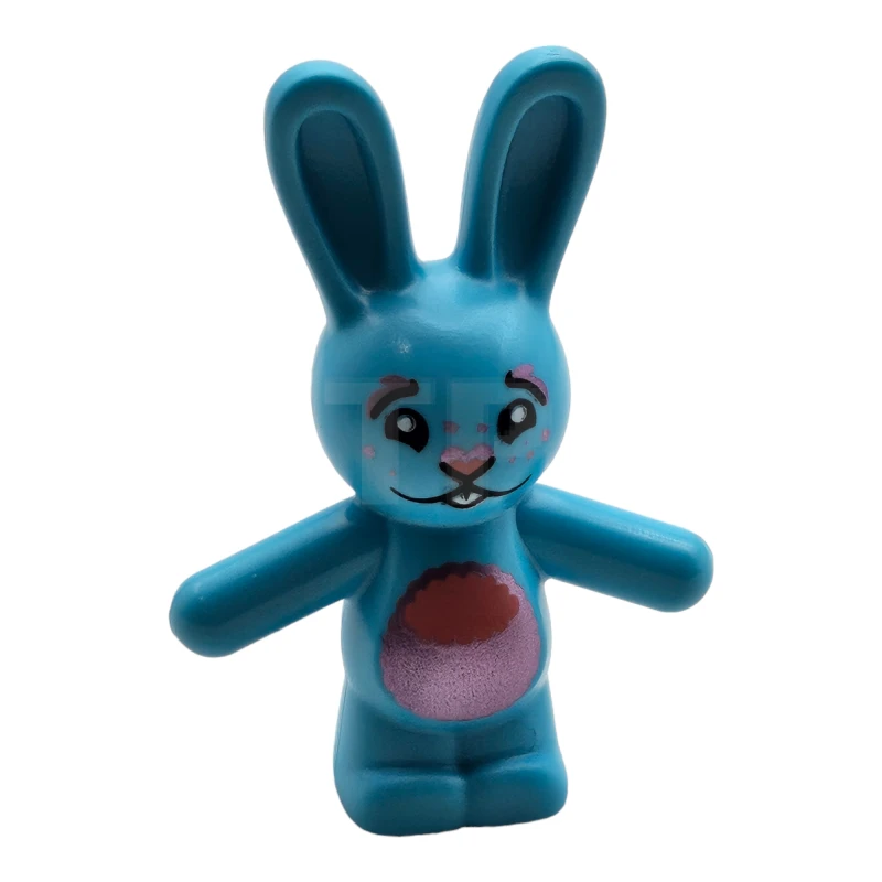 LEGO&reg; 6434193 - 66965pb02 - Bunny / Rabbit with Eyes, Nose and Belly Pattern (Bunchu)