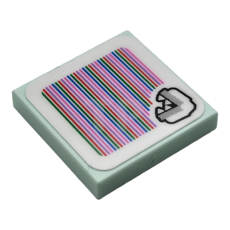 LEGO&reg; 6456620 - 3068pb2299 - Tile 2 x 2 with Super Mario Scanner Code Bone Piranha Plant Pattern