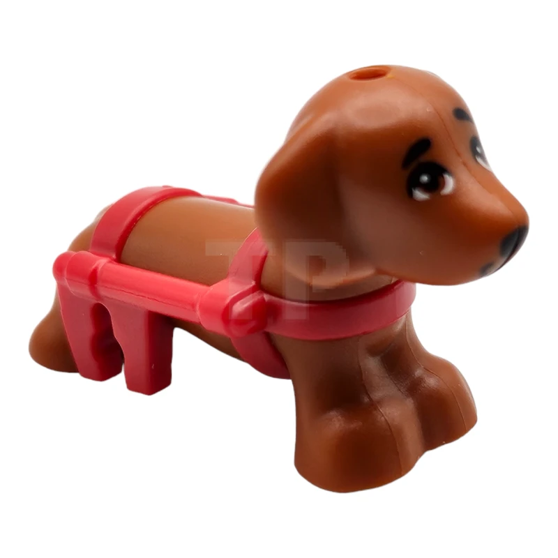LEGO&reg; 6510644 - 100559pb03 - Perro con arnés para silla de ruedas, teckel (Pickle)