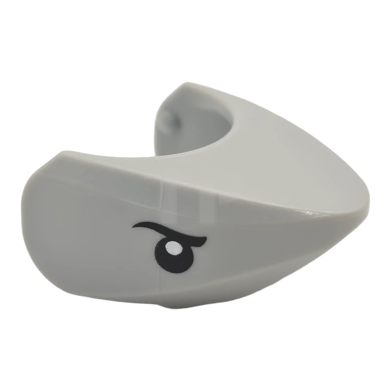 LEGO&reg; 6434820 - 20512pb05 - Shark Head with Rounded Nose with Black Eyes and White Full Circle Pupils Pattern