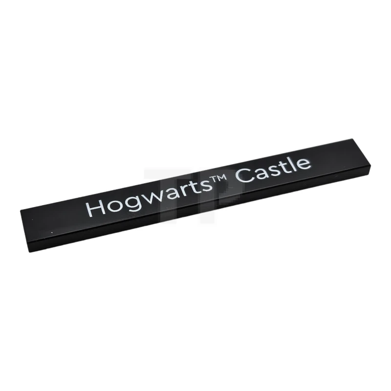 LEGO&reg; 6456743 - 4162pb289 - Tile 1 x 8 with White 'Hogwarts™ Castle' Pattern
