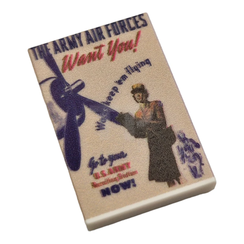 LEGO&reg;  - 26603BJB18 - Fliese 2 x 3 Air Force will dich