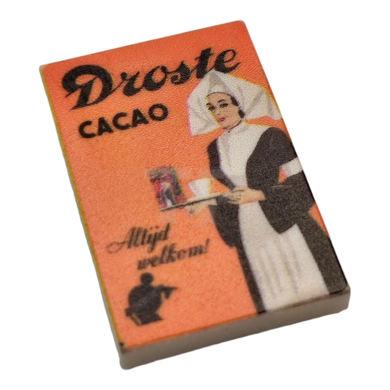 LEGO&reg;  - 26603BJB41 - Tile 2 x 3 Verpleegster Droste Cacao