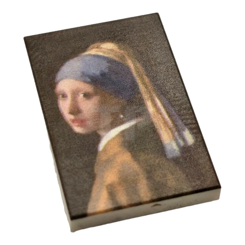 LEGO&reg;  - 26603BJB46 - Fliese 2 x 3 Vermeer - Das Mädchen mit dem Perlenohrring