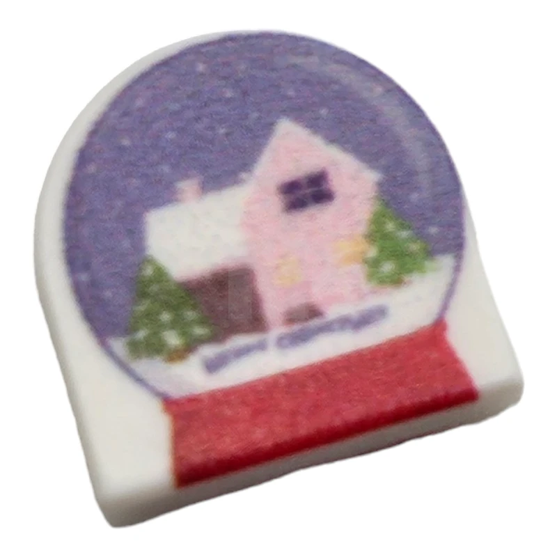 LEGO&reg;  - 3070BJB12 - Fliese 1 x 1 Schneekugel Winterhäuschen