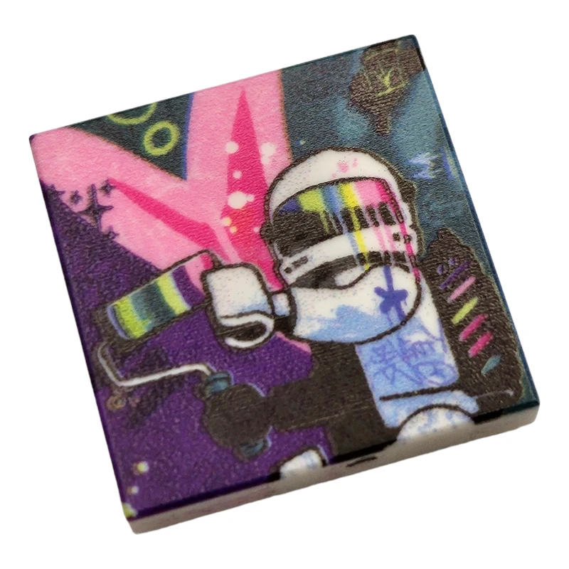 LEGO&reg;  - 3068BJB01 - Tile 2 x 2 Dream Big white