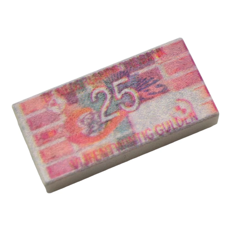 LEGO&reg;  - 3069BJB16 - Tile 1 x 2 - 25 Gulden Roodborstje