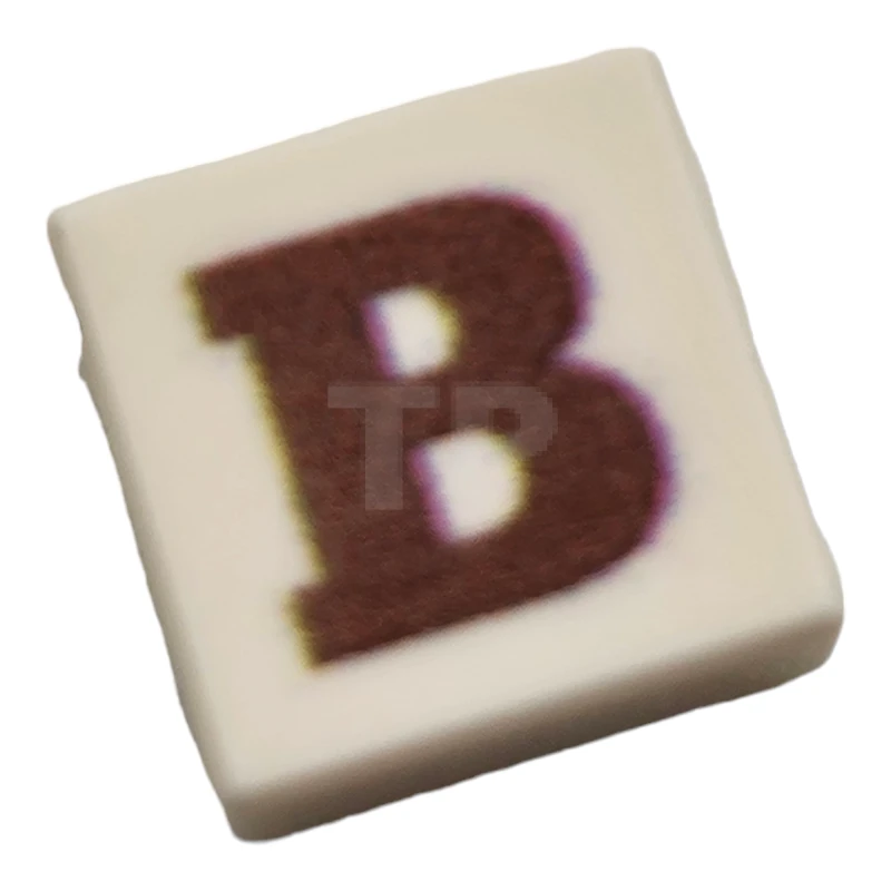 LEGO&reg;  - 3070BJB16 - Carreau 1 x 1 Chocolat Caractère B