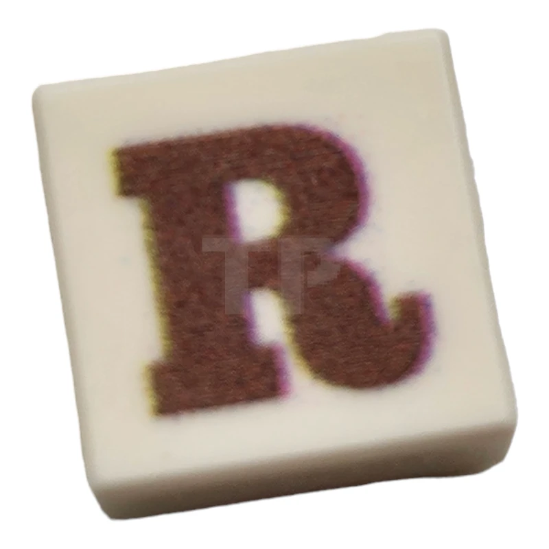 LEGO&reg;  - 3070BJB32 - Tile 1 x 1 Chocolate Character R