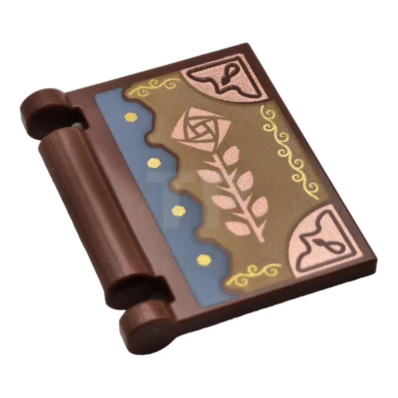 LEGO&reg; 6462663 - 24093pb067 - Book Cover with Flower and Scalloped Edge Pattern