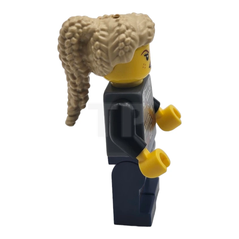 LEGO&reg; idea170 Viking Shield-Maiden - Dark Bluish Gray and Silver Armor, Dark Blue Legs with Trim, Tan Hair