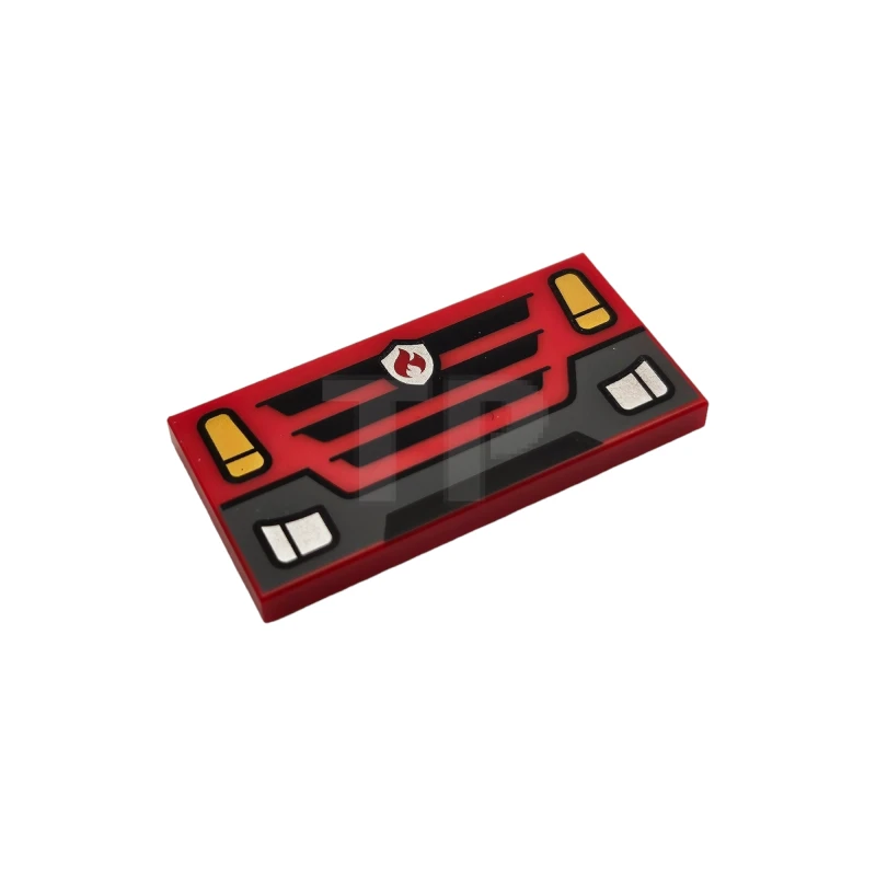 LEGO&reg; 6419117 - 87079pb1233 - Tegel 2 x 4 met koplampen en bumperpatroon