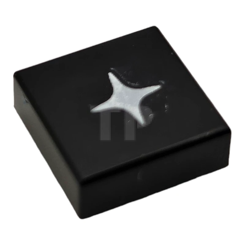 LEGO&reg; 6444525 - 3070pb344 - Baldosa 1 x 1 con Motivo Destello / Estrella