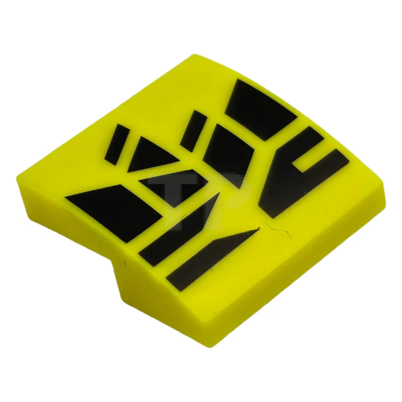 LEGO&reg; 15068pb439 - 6419128 - Slope 2 x 2 x 2/3 Curved with Geometric Shapes Pattern