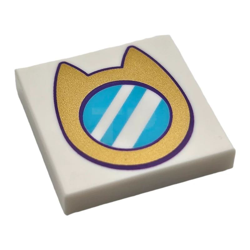 LEGO&reg; 6446130 - 3068pb2282 - Tile 2 x 2 with Porthole Window with Cat Ears Pattern