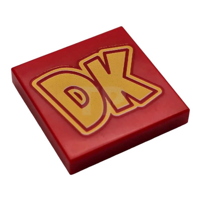 LEGO&reg; 6438701 - 3068pb2288 - Tegel 2 x 2 met geel 'DK'-patroon