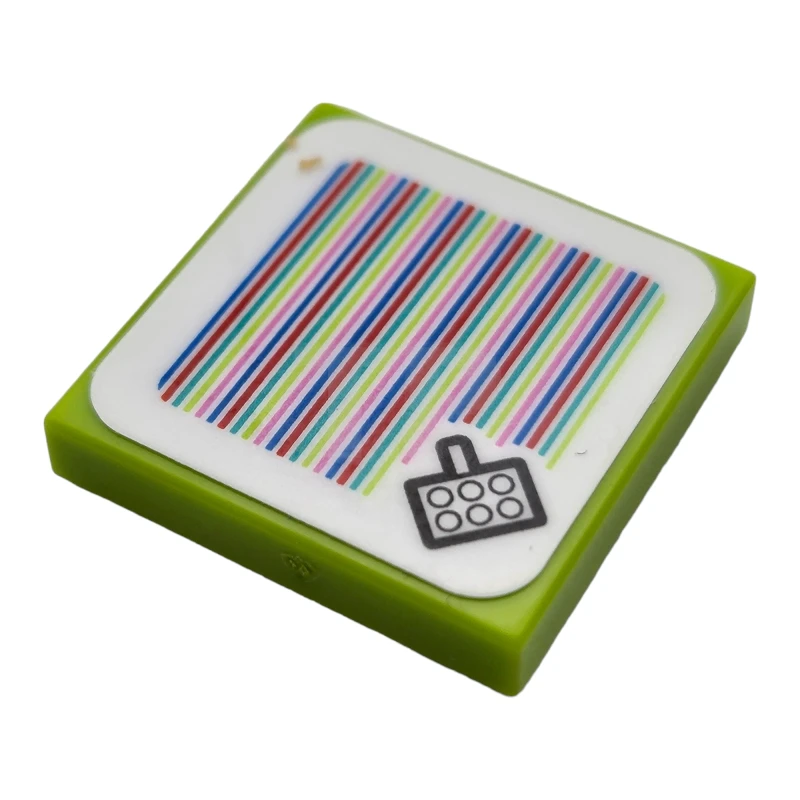 LEGO&reg; 6454593 - 3068pb2284 - Carreau 2 x 2 avec motif panier de pique-nique Super Mario Scanner Code