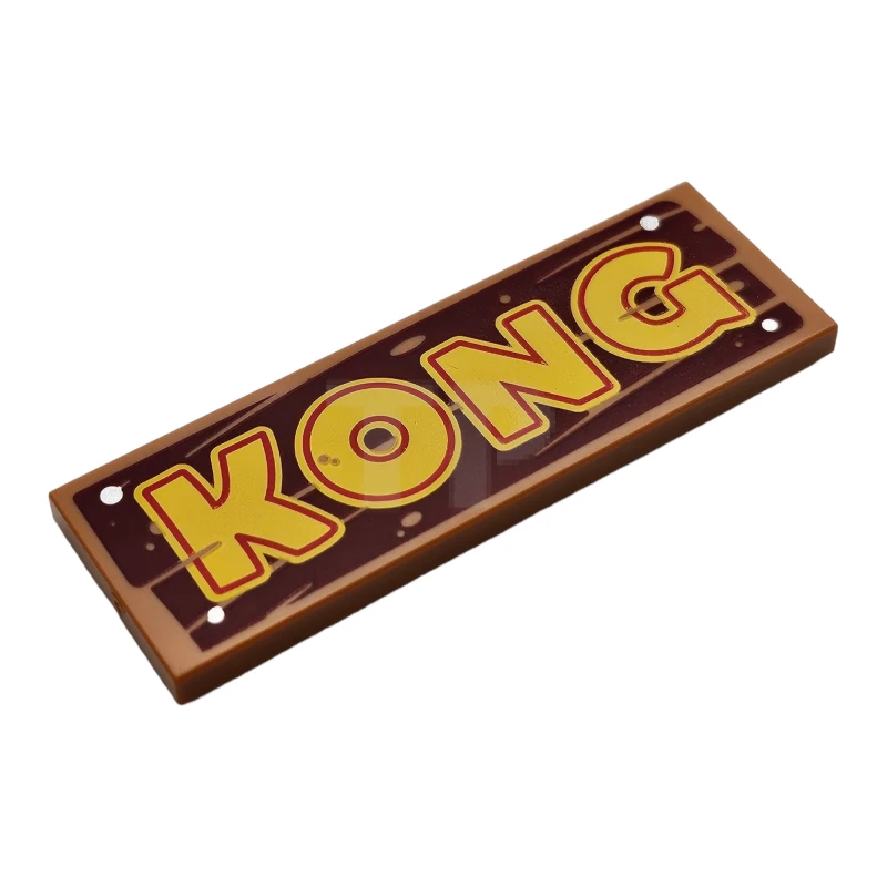 LEGO&reg; 6438700 - 69729pb089 - Tile 2 x 6 with 'KONG' Pattern